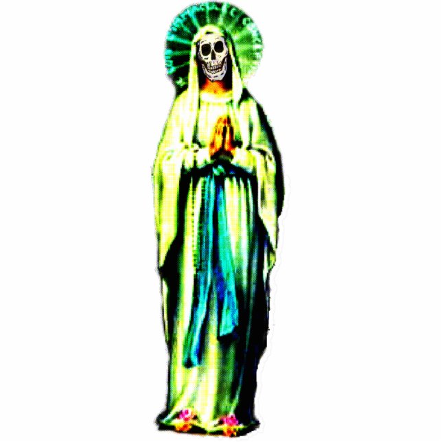 Cult of Santa Muerte Staand Fotobeeldje (Voorkant)
