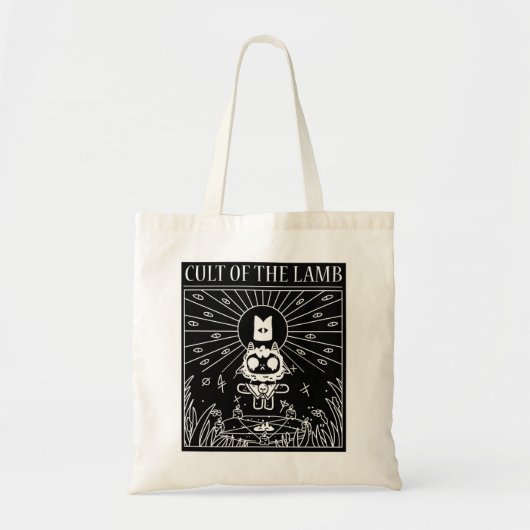 Cult of the lamb tote bag (Voorkant)