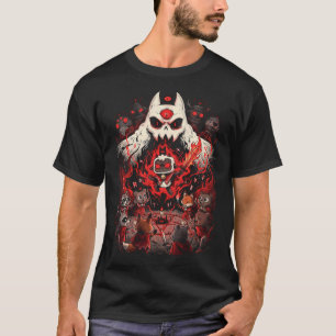 Cult of the Lamb Witte Wol Rood Kroon Sekteleider  T-shirt