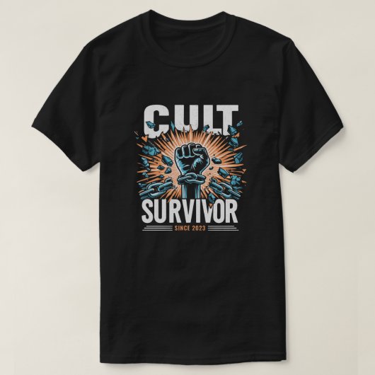 Cult Survivor T-shirt | Vrijheid | Religieus (Design voorkant)