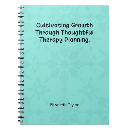 Cultivating Growth Through Thoughtful Therapy Notitieboek (Voorkant)