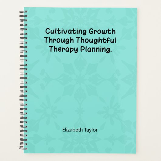 Cultivating Growth Through Thoughtful Therapy Planner (Voorkant)