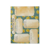 Cultivating Today Desk – Daily Intention Daffodil Notitieblok (Linkerzijde)