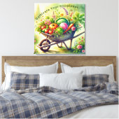 Cultiveer je geluk canvas afdruk (Insitu (Slaapkamer))