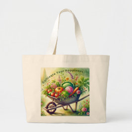 Cultiveer je geluk grote tote bag
