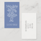 Cultiveer jezelf verstrengeld Branch Smoky Blue Visitekaartje (Voorkant / Achterkant)
