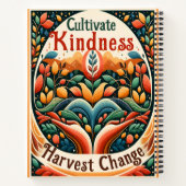 Cultiveer vriendelijkheid oogst verandering notitieboek (Achterkant)