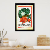 Cultivons Notre Potager 1916 Poster (Keuken)