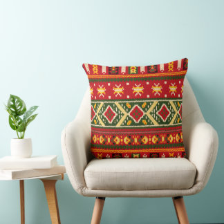Cultural Christmas Geometric Festive Kussen