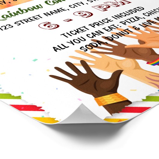 Cultural Diversity Day evenement flyer poster (Hoek)