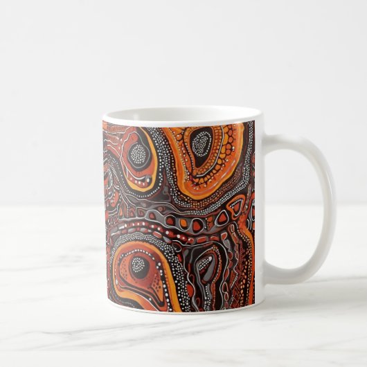Cultural Essence: Aboriginal geïnspireerde artisti Koffiemok (Rechts)