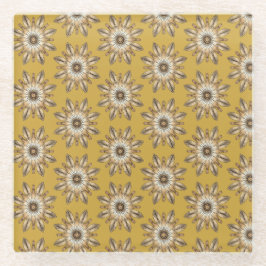 Cultural Mandala Design Glazen Onderzetter