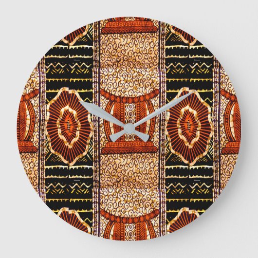 Cultural Motif in Warm Neutral Hues Grote Klok (Voorkant)