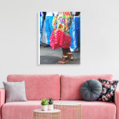 culture dancing canvas afdruk (Insitu (Woonkamer))
