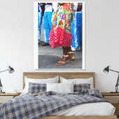 culture dancing canvas afdruk (Insitu (Slaapkamer))