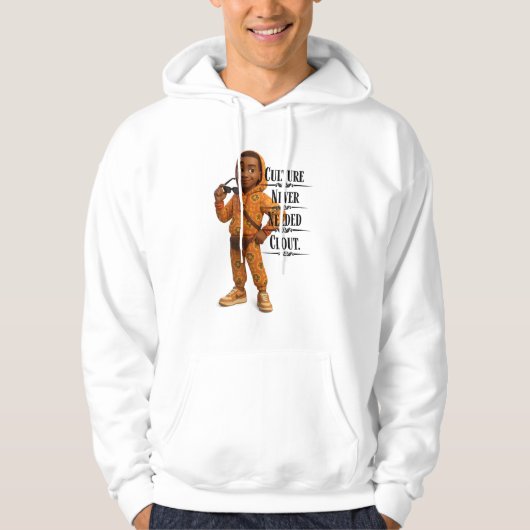 Culture Never Needed Clout,Pixarstyle 3D Hoodie (Voorkant)