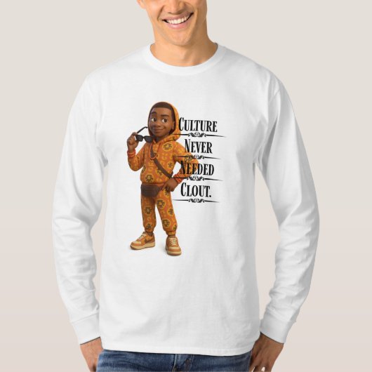 Culture Never Needed Clout,Pixarstyle 3D T-shirt (Voorkant)