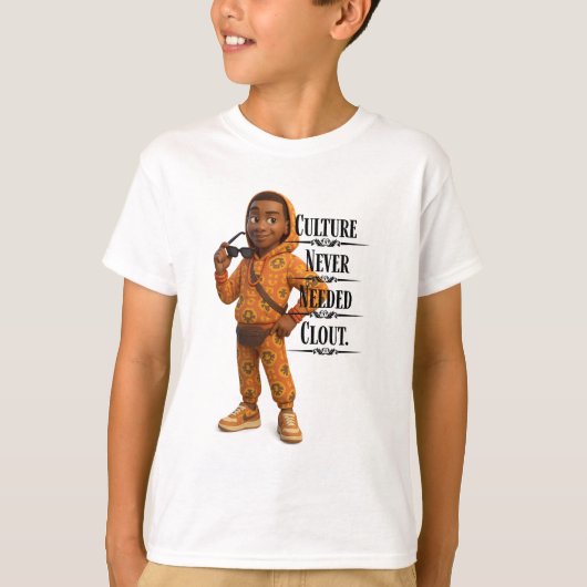 Culture Never Needed Clout,Pixarstyle 3D T-shirt (Voorkant)