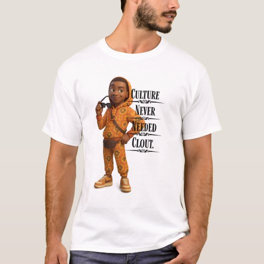 Culture Never Needed Clout,Pixarstyle 3D T-shirt (Voorkant)