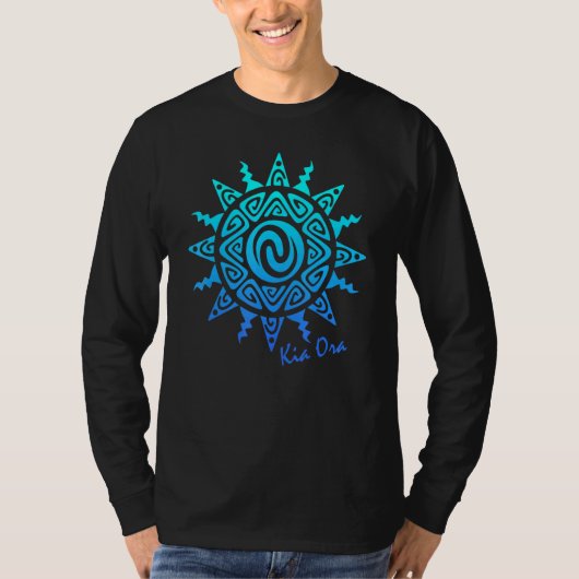 Culture Sun Kia Ora Symbol Haka Nieuw-Zeeland T-shirt (Voorkant)