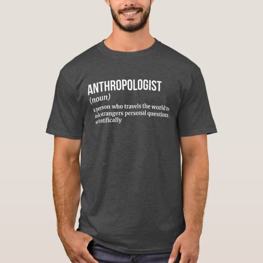 Cultureel antropoloog Funny Definition T-shirt (Voorkant)