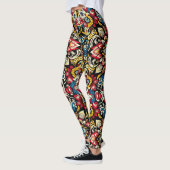 Cultureel Erfgoed Ontwerp Afrikaanse Flower Medley Leggings (Links)