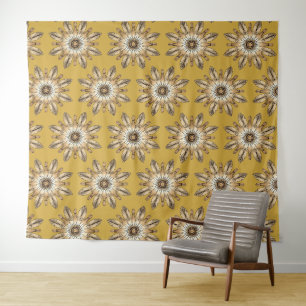 Cultureel Mandala-ontwerp Wandkleed