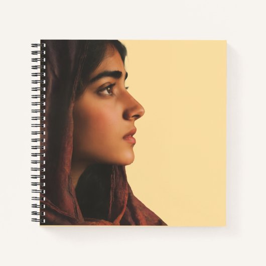 Cultureel Meisje Kunst Notitieboek (Voorkant)