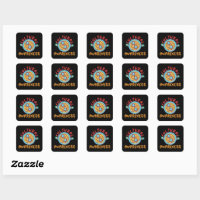 CULTURELE BEWUSTMAKING - LABLife SQUARE STICKER