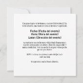 Culturele Dag van de Doden Kaart (Achterkant)