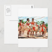 Culturele dans in Papoea-Nieuw-Guinea Briefkaart (Voorkant / Achterkant)