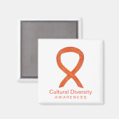 Culturele diversiteit Bewustmaking Ribbon Fridge M Magneet (Voorkant / Achterkant)