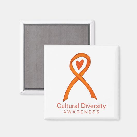 Culturele diversiteit Bewustmaking Ribbon Fridge M Magneet (Voorkant / Achterkant)