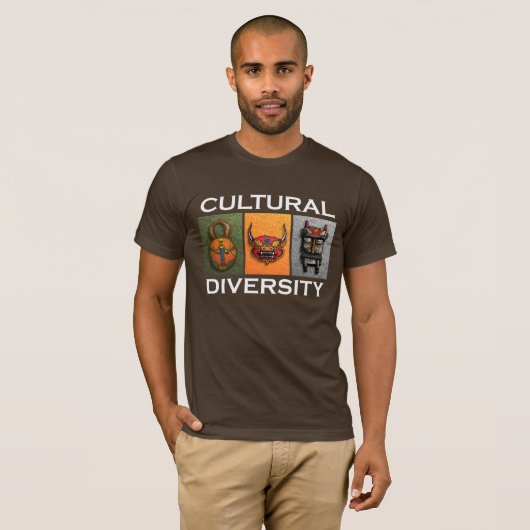 Culturele diversiteit t-shirt (Voorkant volledig)