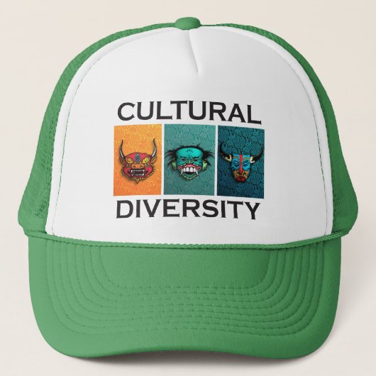Culturele diversiteit trucker pet (Voorkant)