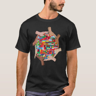 Culturele Diversiteit Wereldvlaggen verschillend n T-shirt
