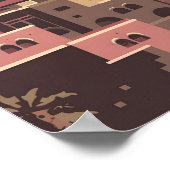 Culturele Elegantie Marrakech City 4K Vector Poster (Hoek)