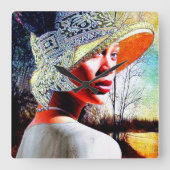 Culturele elegantie vierkante klok (Voorkant)