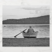 Culturele foto van de Egeïsche visser Bier Etiket (Enkel label)