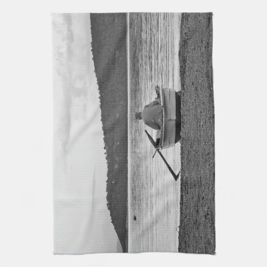 Culturele foto van de Egeïsche visser Theedoek (Verticaal)