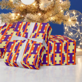 Culturele Fusie Geometrisch Naadloos Cadeaupapier