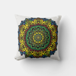 Culturele mandala's met geometrische patronen kussen