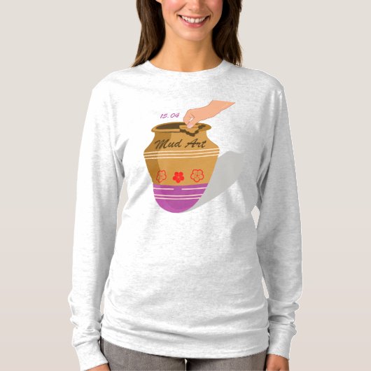 Culturele modder kunst - 15 april t-shirt (Voorkant)