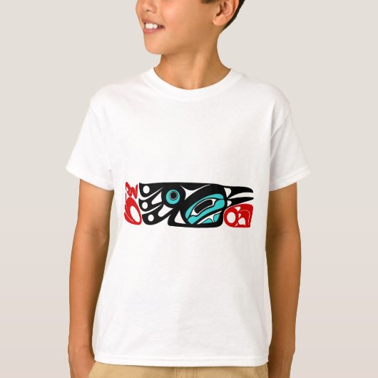 Culturele Raven van de Noordwestkust Kunst T-shirt (Voorkant)