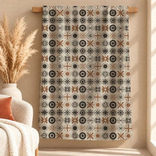 Culturele Roest Afrikaans Patroon Decoratie Dekbed Fleece Deken