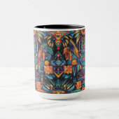 Culturele saffier "Epochal Symmetry" Artisan Combo Mok (Midden)