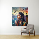 Culturele spirit art wandkleed (In situ)