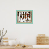 Culturele thema's in de kunst poster (Keuken)