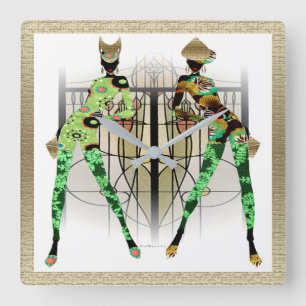 culturele verhalen vierkante klok