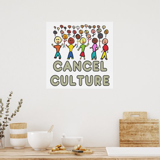 Cultuur annuleren poster (Keuken)